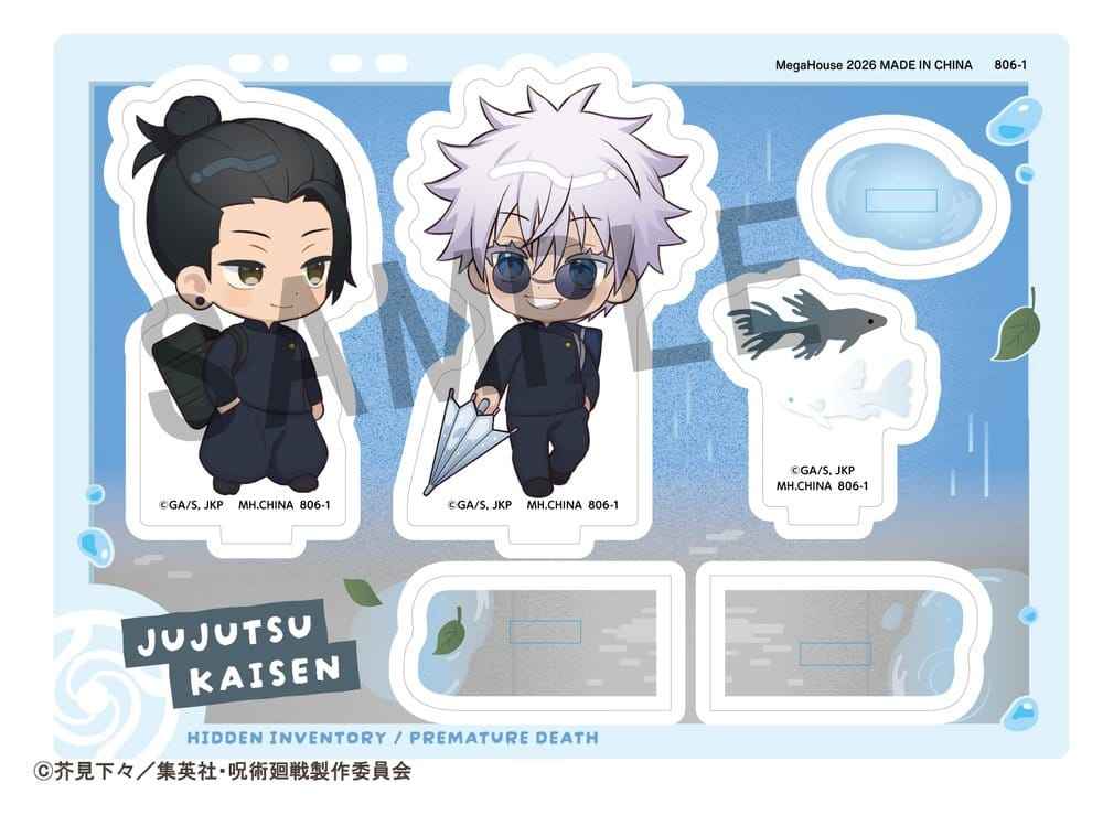 Jujutsu Kaisen Buddycolle Akrylställ 5-årsjubileum A Suguru Geto & Satoru Gojo (Dold Inventarie/Förtidig Dödsversion) 10 cm