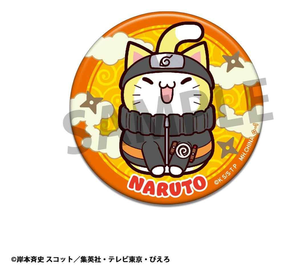 Naruto Shippuden Mega Cat Project Nyaruto! Emaljknappar Samling 2 6 cm Blind Box Sortiment (16)