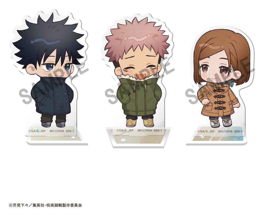 Jujutsu Kaisen Buddycolle Akrylfigur 5-årsjubileum C Megumi Fushiguro, Yuji Itadori & Nobara Kugisaki 10 cm