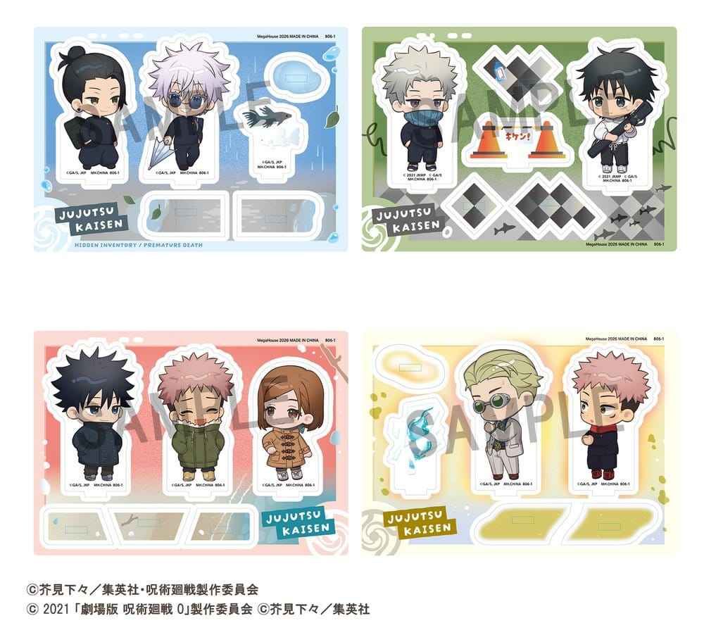 Jujutsu Kaisen Buddycolle Akrylfigur 5-årsjubileum C Megumi Fushiguro, Yuji Itadori & Nobara Kugisaki 10 cm