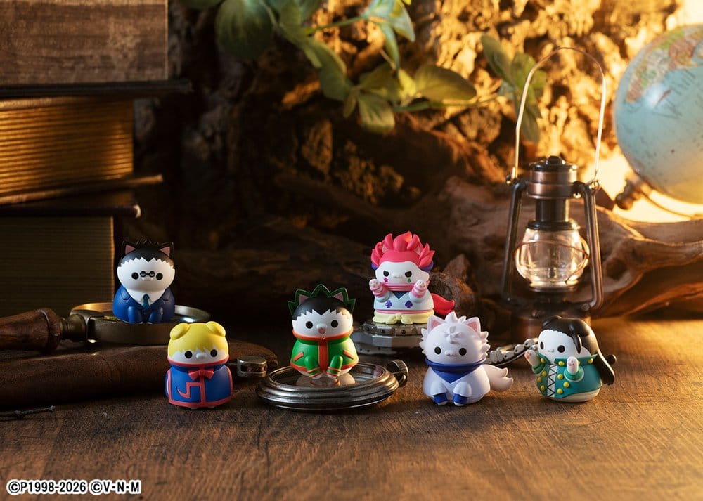 Hunter x Hunter Mega Cat Project Minifigurer Nyanter x Nyanter Hunter x Cat 3 cm Döljd Box Sortiment (8)