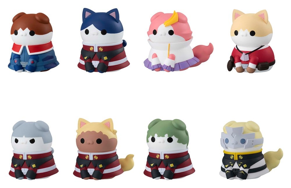 Mobile Suit Gundam SEED Mega Cat Project Mini Figurset Nyandam SEED Katter i Förklädnad Blindbox Display (8)