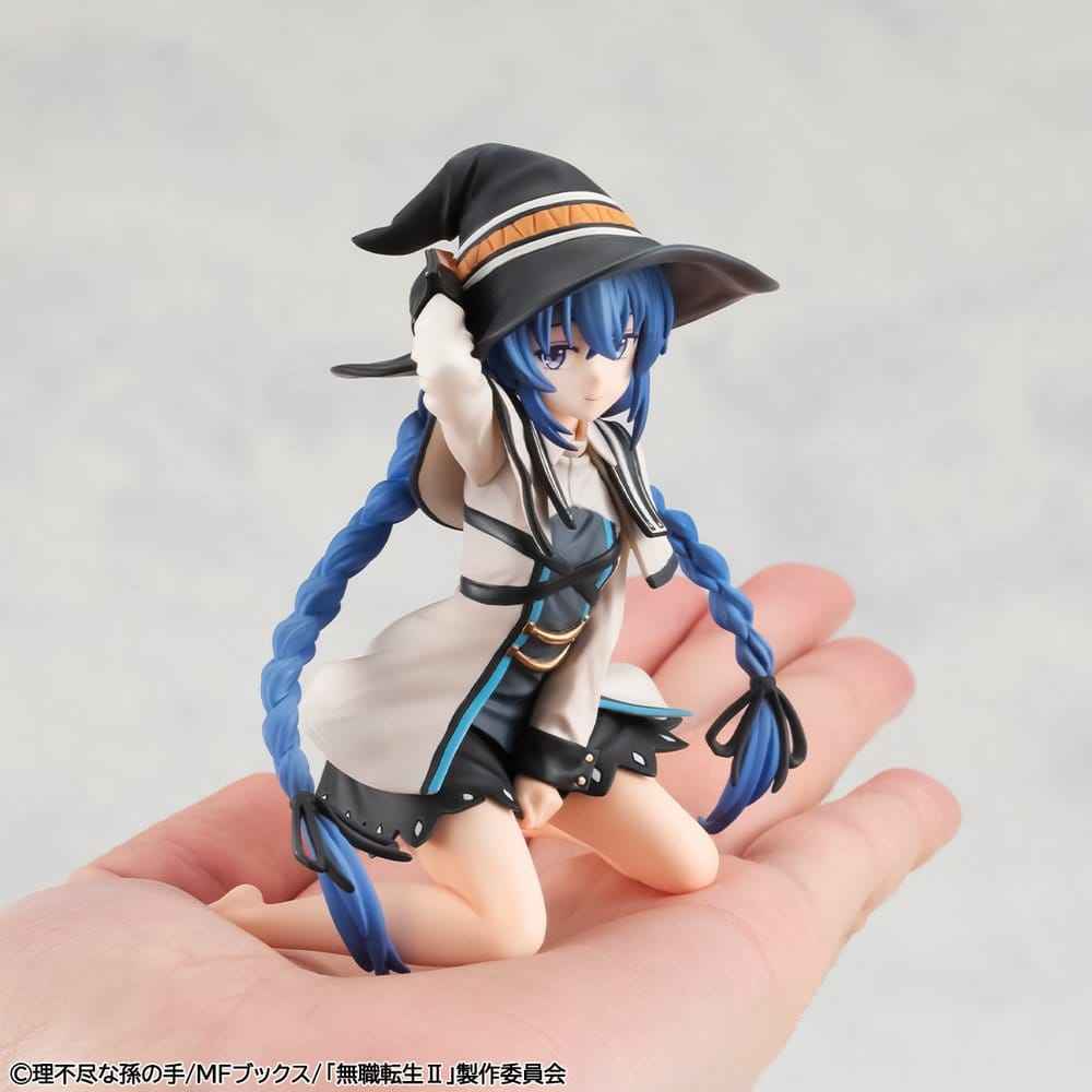 Mushoku Tensei: Jobless Reincarnation Melty Princess PVC-figur Roxy barfota version, handflatsstorlek 10 cm
