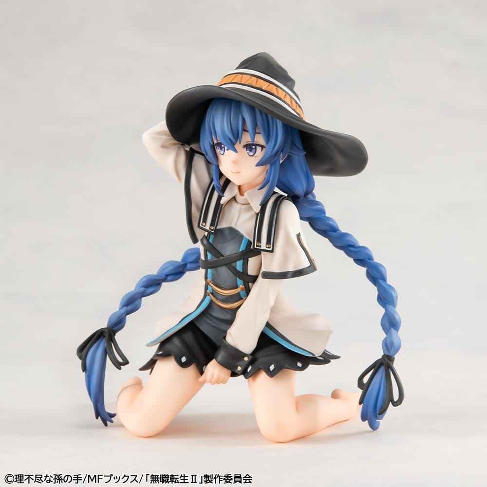 Mushoku Tensei: Jobless Reincarnation Melty Princess PVC-figur Roxy barfota version, handflatsstorlek 10 cm