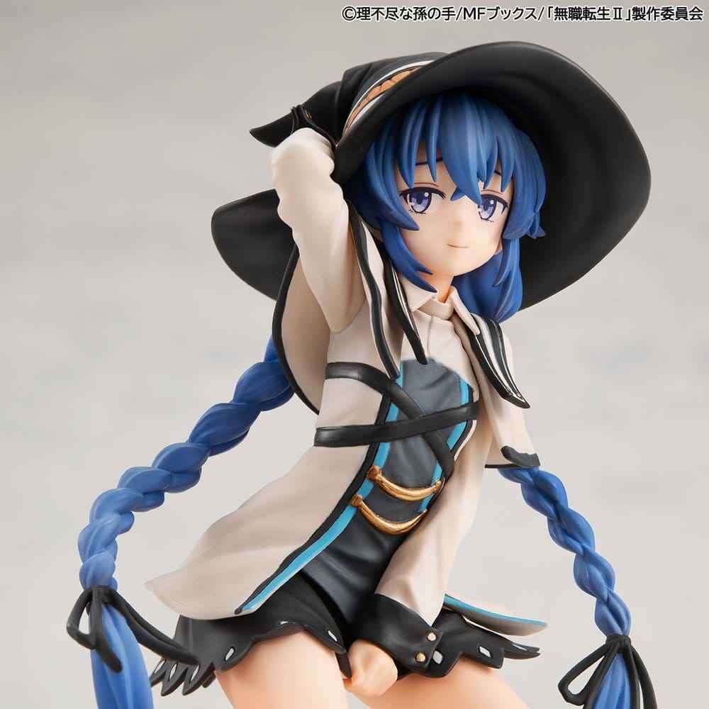 Mushoku Tensei: Jobless Reincarnation Melty Princess PVC-figur Roxy barfota version, handflatsstorlek 10 cm