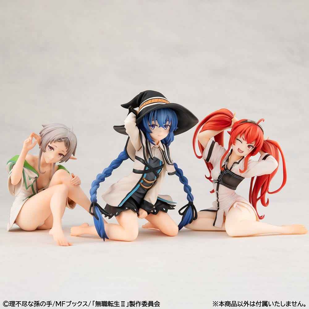 Mushoku Tensei: Jobless Reincarnation Melty Princess PVC-figur Roxy barfota version, handflatsstorlek 10 cm