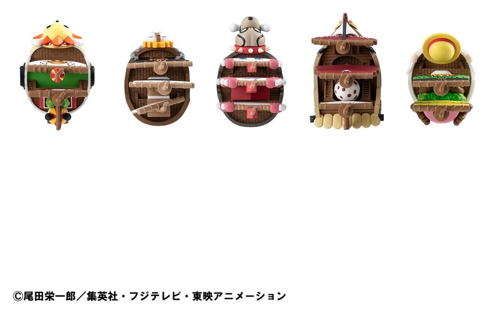 One Piece YuraColle Serie Grand Line Collection Vol.3 Mini-figurer 6 cm Blindbox, Display (6 stycken)