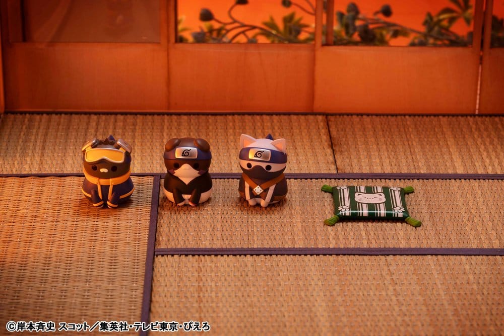 Naruto Shippuden Mega Cat Project Nyaruto! En gång i Konoha by Miniatyrfigurer 3 cm Blindbox Display (8) (Repetition)