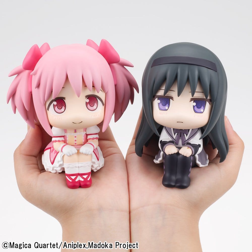 Puella Magi Madoka Magica Look Up PVC-figurer 2-pack Madoka Kaname & Homura Akemi 11 cm (med present)