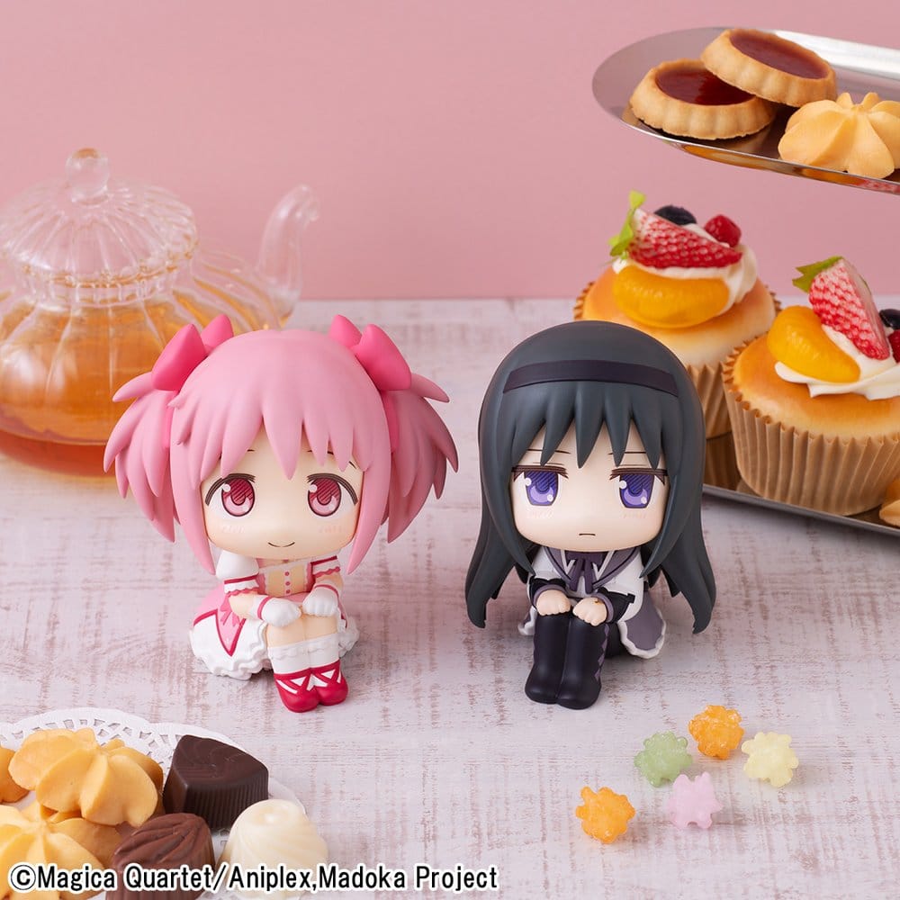 Puella Magi Madoka Magica Look Up PVC-figurer 2-pack Madoka Kaname & Homura Akemi 11 cm (med present)
