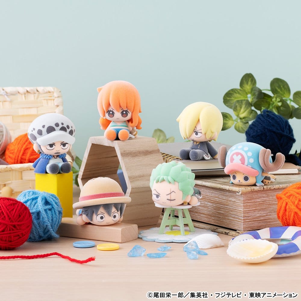 One Piece Nuippo Slumpmässiga Minifigurer i Blind Box, 6 cm, Set om 6