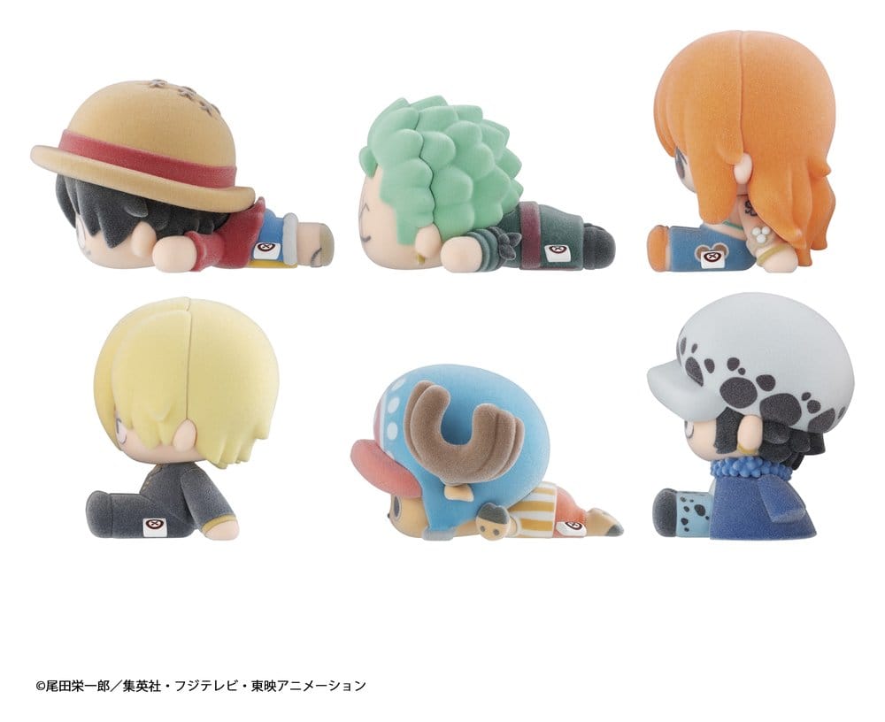 One Piece Nuippo Slumpmässiga Minifigurer i Blind Box, 6 cm, Set om 6
