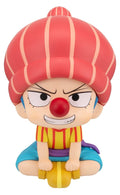 One Piece PVC-figur Buggy Barndomsutgåva, 11 cm, Look Up-serien