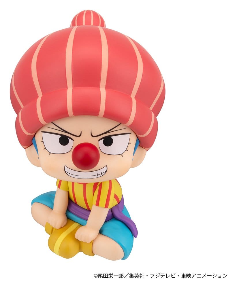 One Piece PVC-figur Buggy Barndomsutgåva, 11 cm, Look Up-serien