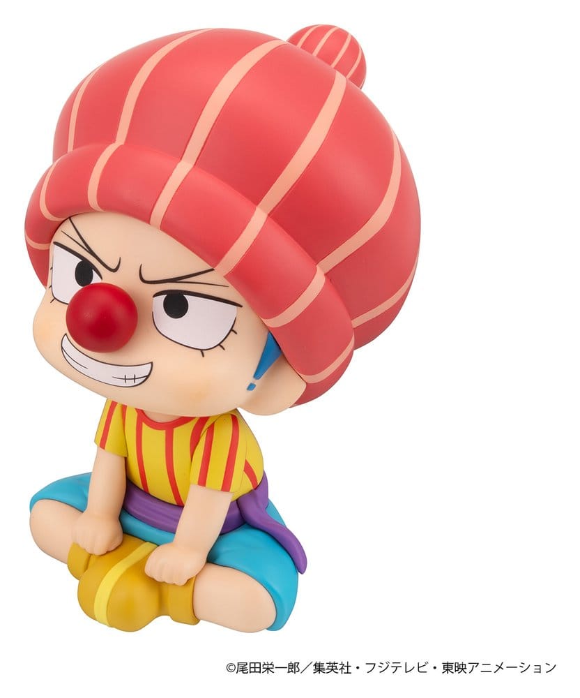 One Piece PVC-figur Buggy Barndomsutgåva, 11 cm, Look Up-serien