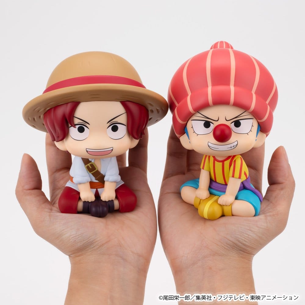 One Piece Look Up PVC-figurer 2-pack Shanks & Buggy Barndomsutgåva 11 cm (med present)