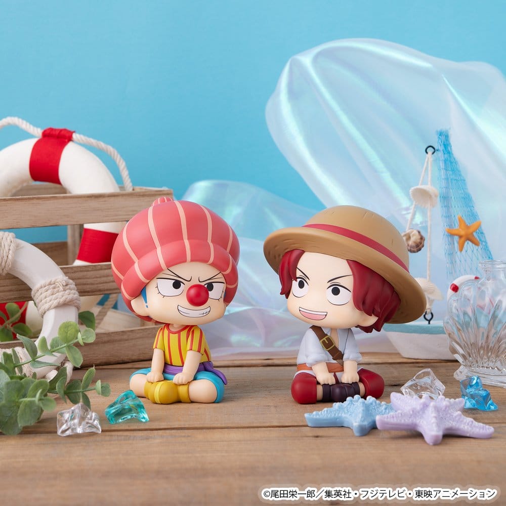 One Piece Look Up PVC-figurer 2-pack Shanks & Buggy Barndomsutgåva 11 cm (med present)