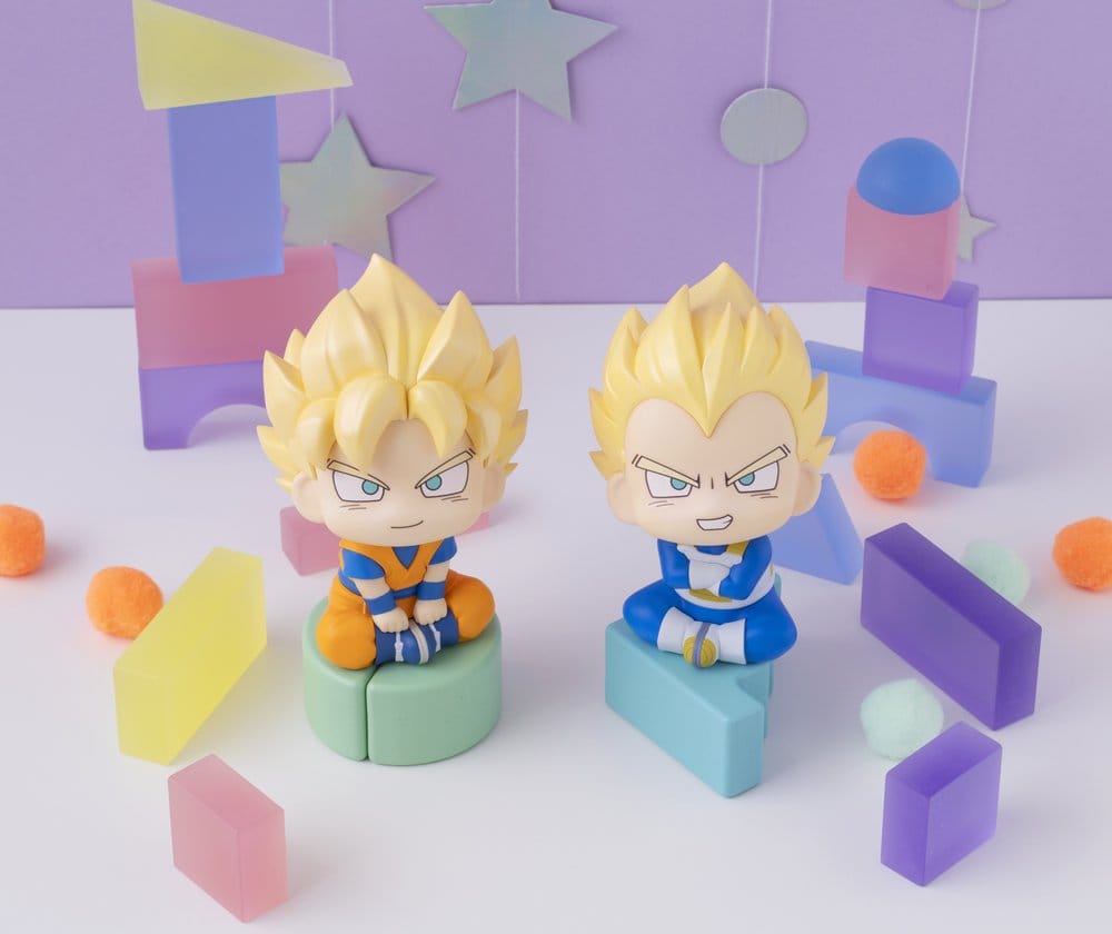 Dragon Ball DAIMA Look Up PVC-figurer 2-pack Super Saiyan Son Goku (mini) & Super Saiyan Vegeta (mini) 11 cm (med gåva)