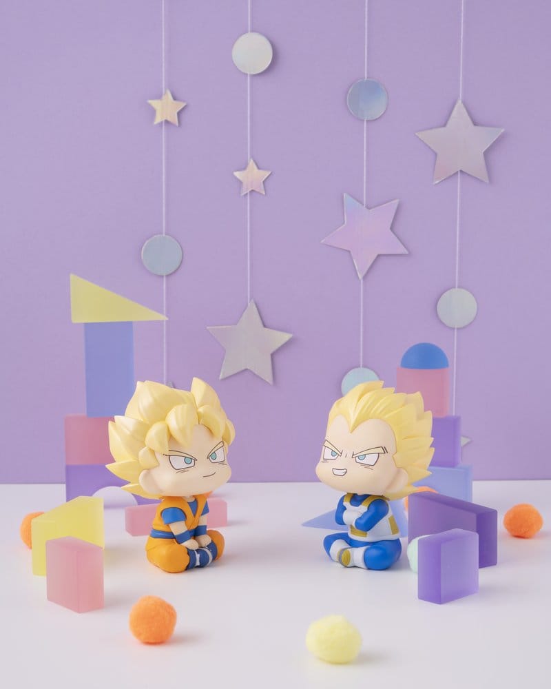 Dragon Ball DAIMA Look Up PVC-figurer 2-pack Super Saiyan Son Goku (mini) & Super Saiyan Vegeta (mini) 11 cm (med gåva)