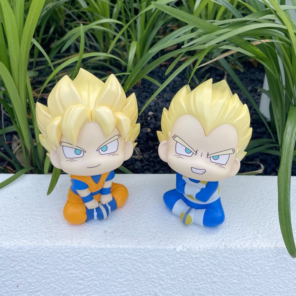 Dragon Ball DAIMA Look Up PVC-figurer 2-pack Super Saiyan Son Goku (mini) & Super Saiyan Vegeta (mini) 11 cm (med gåva)