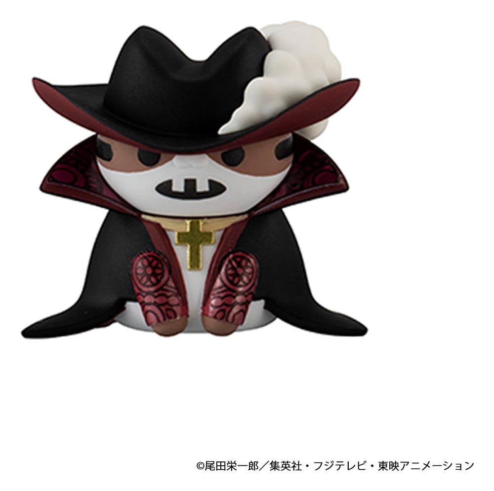One Piece Mega Cat Project Nyan Piece Nyan! Luffy och Sjöväldernas sju krigare Minifigurer 3 cm Blindbox Display (8) (Upprepning)