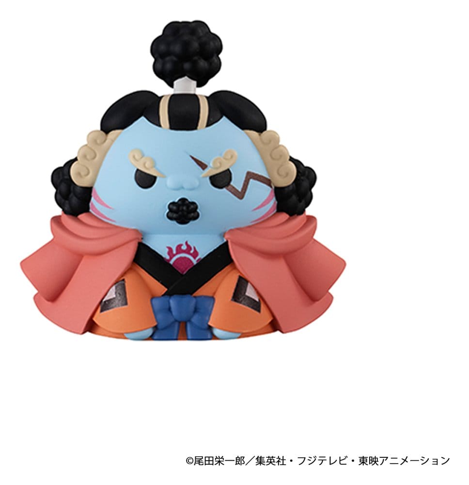 One Piece Mega Cat Project Nyan Piece Nyan! Luffy och Sjöväldernas sju krigare Minifigurer 3 cm Blindbox Display (8) (Upprepning)