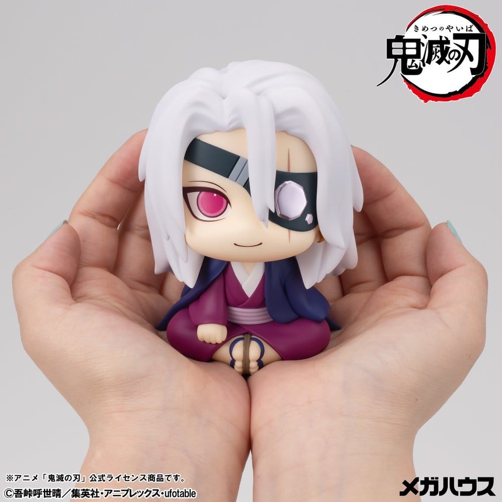 Demon Slayer: Kimetsu no Yaiba Uppåtblickande PVC-figur Tengen Uzui Före detta Otobashira version, 11 cm (med gåva)