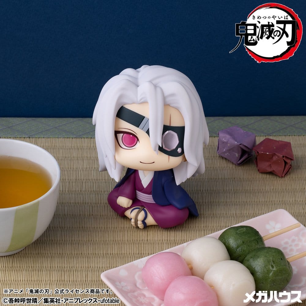 Demon Slayer: Kimetsu no Yaiba Uppåtblickande PVC-figur Tengen Uzui Före detta Otobashira version, 11 cm (med gåva)