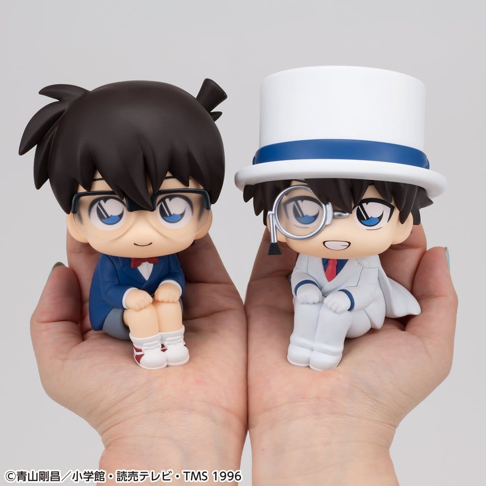 Detective Conan Look Up PVC-figurer 2-pack med Conan Edogawa & Kid the Phantom Thief, cirka 11 cm (med gåva)