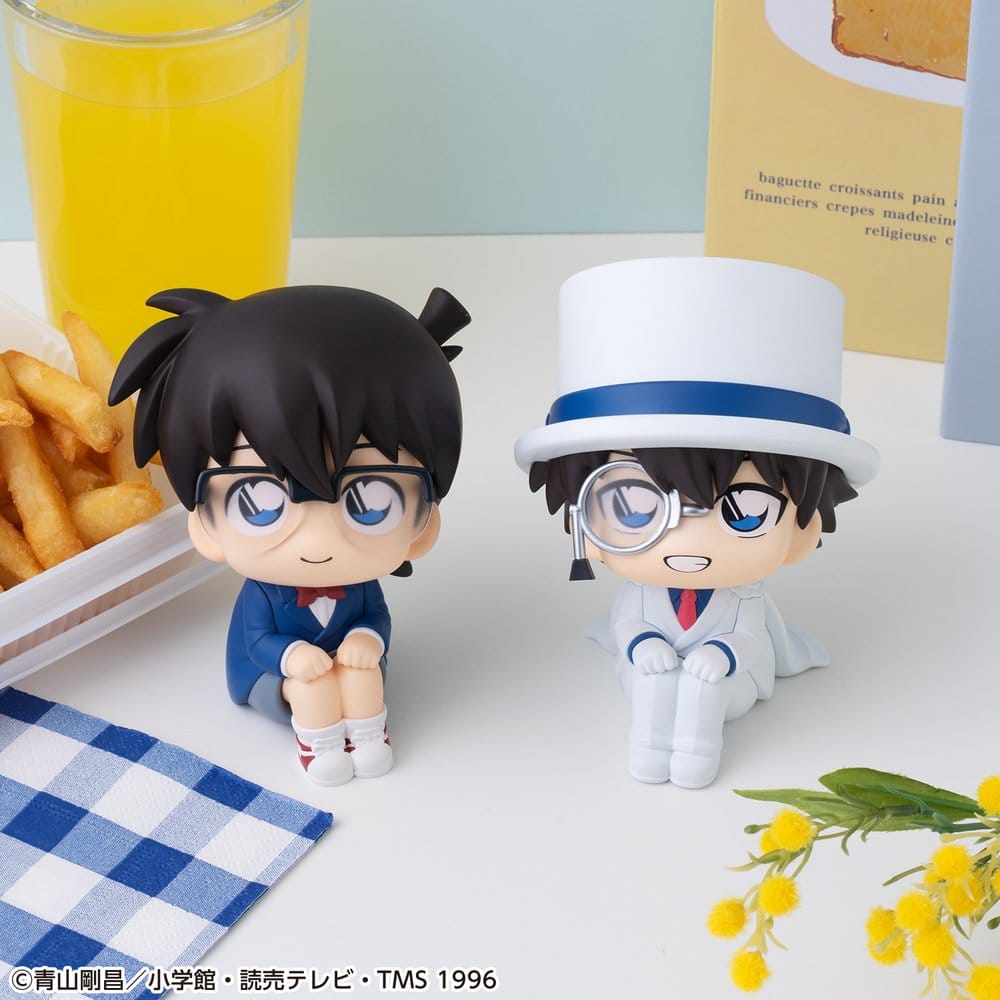 Detective Conan Look Up PVC-figurer 2-pack med Conan Edogawa & Kid the Phantom Thief, cirka 11 cm (med gåva)