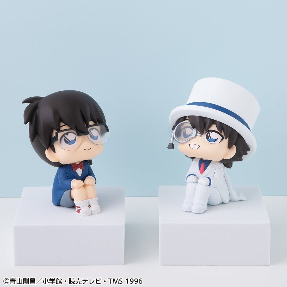 Detective Conan Look Up PVC-figurer 2-pack med Conan Edogawa & Kid the Phantom Thief, cirka 11 cm (med gåva)