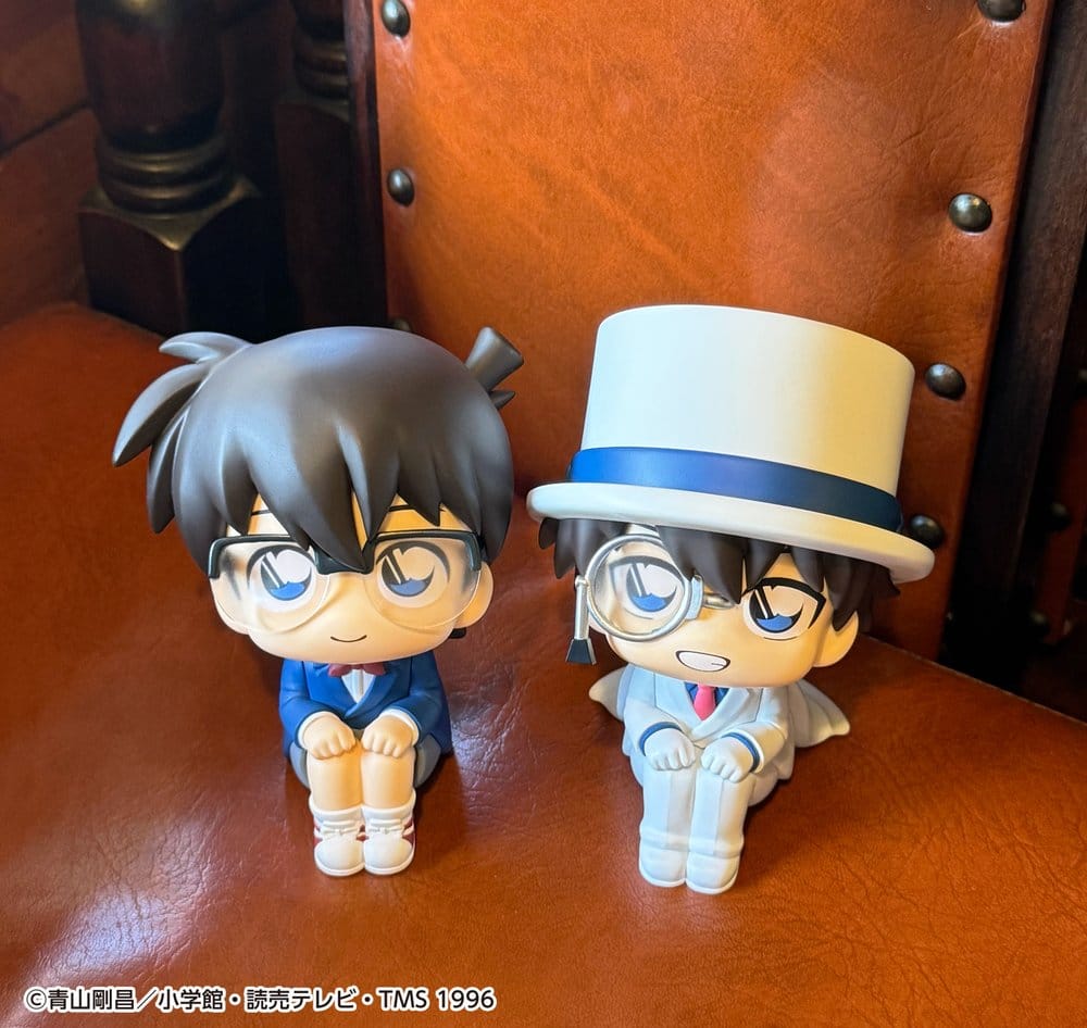Detective Conan Look Up PVC-figurer 2-pack med Conan Edogawa & Kid the Phantom Thief, cirka 11 cm (med gåva)