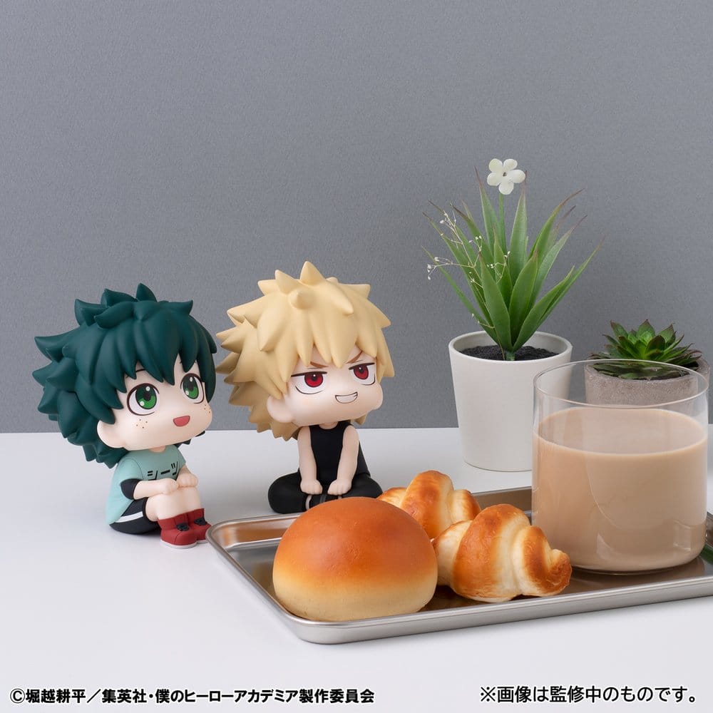 My Hero Academia Look Up PVC-figurer 2-pack Izuku Midoriya och Katsuki Bakugo Casual Look Ver. 11 cm (med gåva)