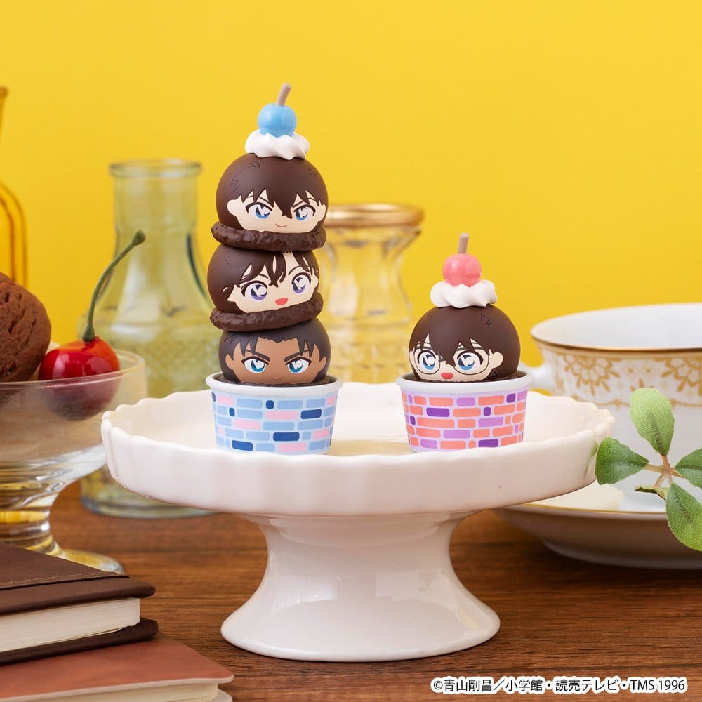 Detective Conan Tsumichen Stapla och Byt Minifigurer 8 cm Blind Box Sortiment (6)