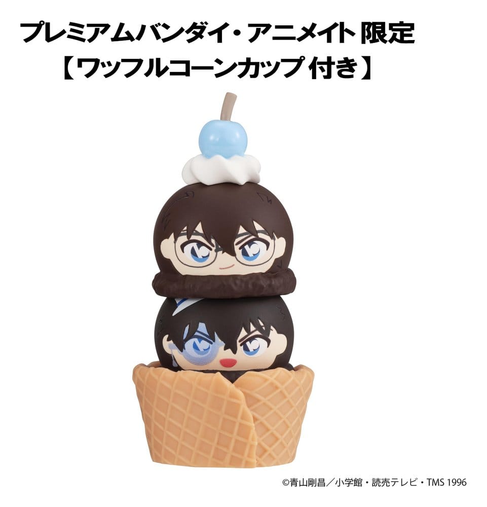 Detective Conan Tsumichen stapelbara och föränderliga minifigurer 8 cm blindboxset (6) (med present)