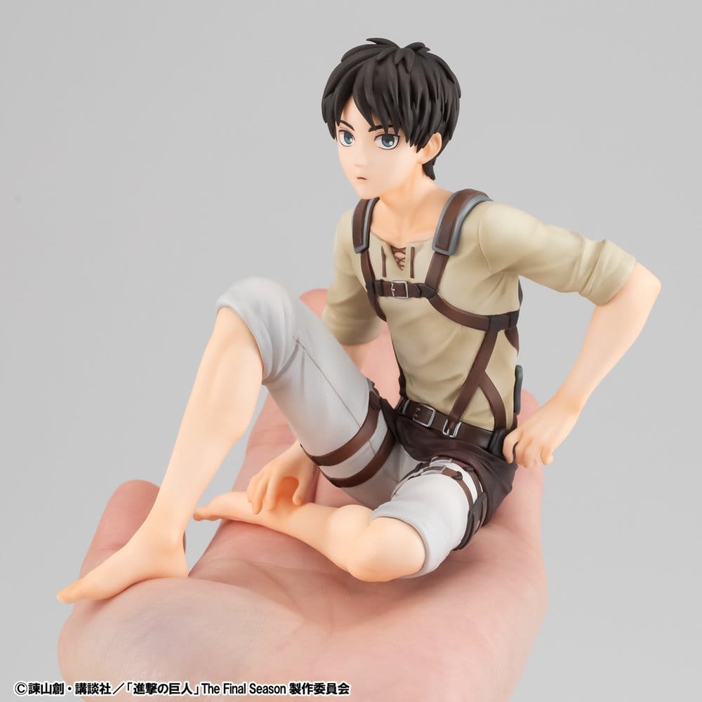 Attack on Titan G.E.M. Series PVC-figur Eren Yeager Palm Size 10 cm
