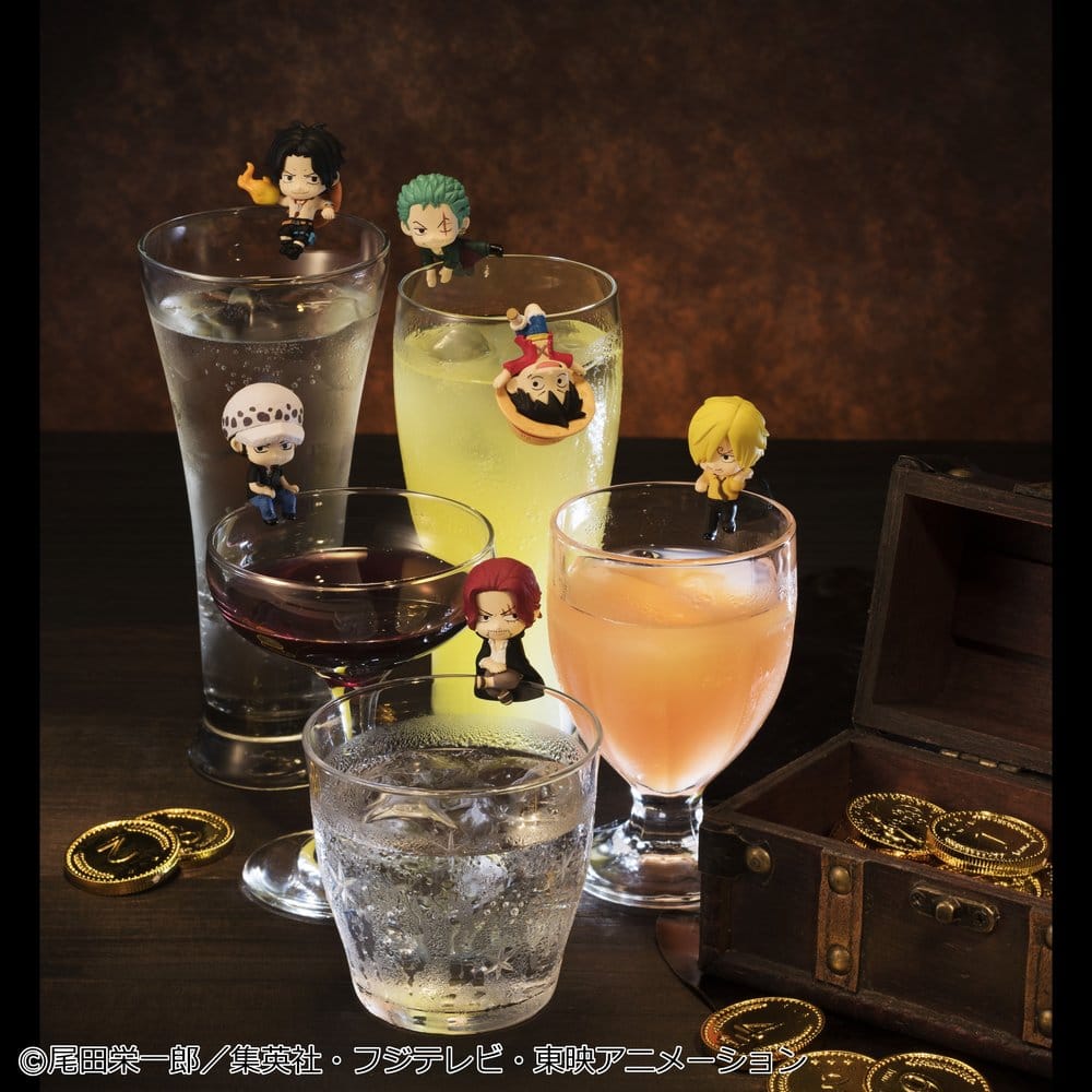 One Piece Ochatomo Series Mini Figures Pirates Party 4 cm Blind Box Display (8)