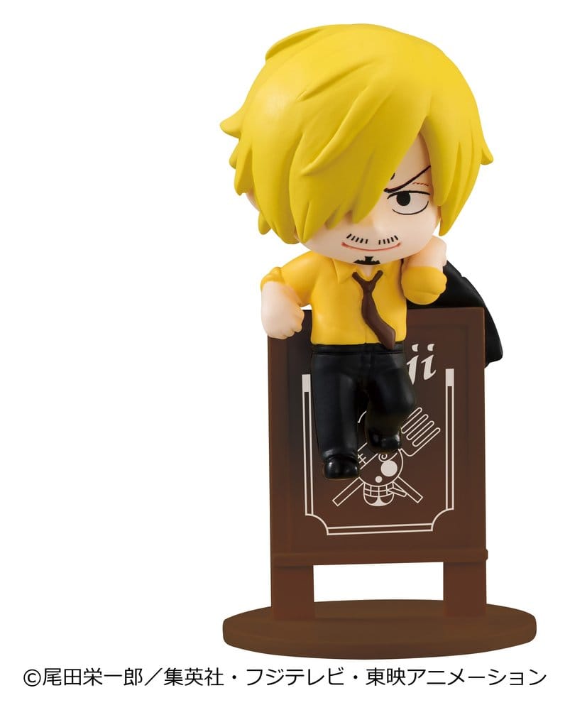 One Piece Ochatomo Series Mini Figures Pirates Party 4 cm Blind Box Display (8)