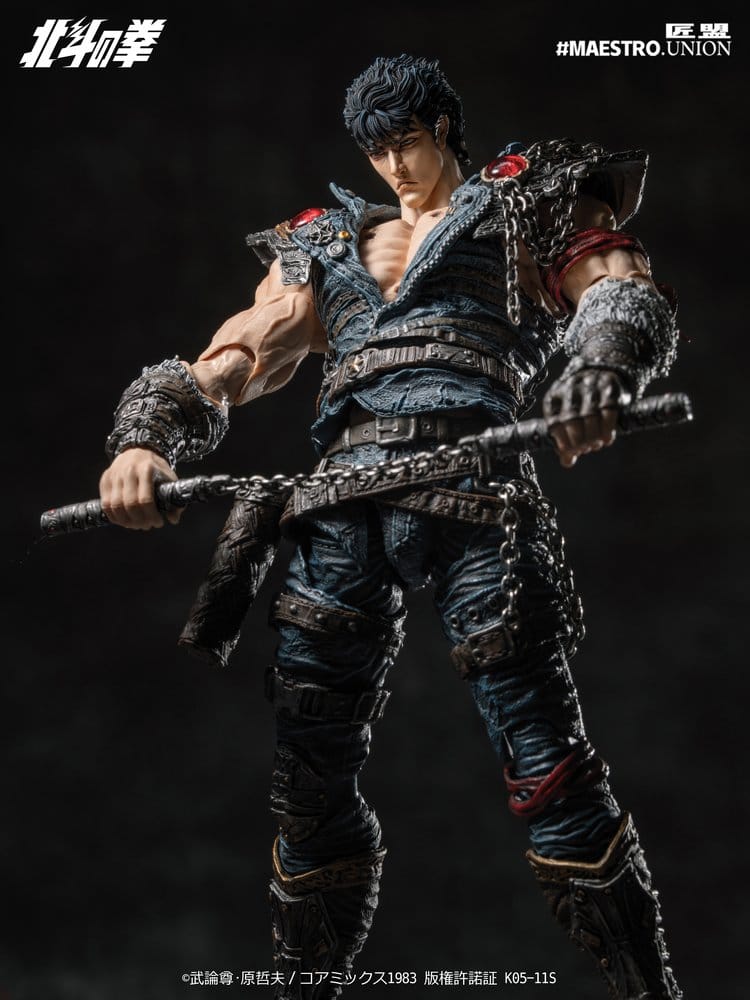 Actionfigur Kenshiro 1/12 från Fist of the North Star, 17 cm