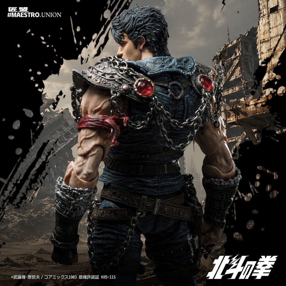 Actionfigur Kenshiro 1/12 från Fist of the North Star, 17 cm