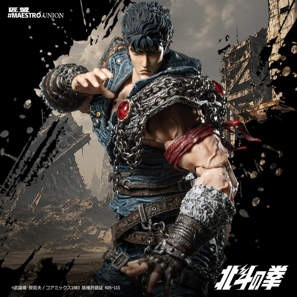 Actionfigur Kenshiro 1/12 från Fist of the North Star, 17 cm