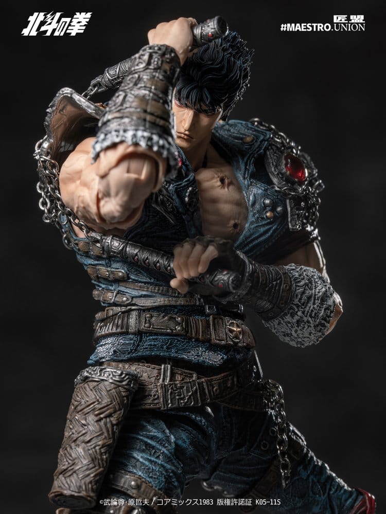 Actionfigur Kenshiro 1/12 från Fist of the North Star, 17 cm