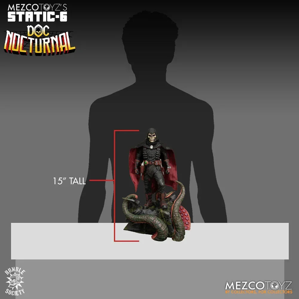 Original Character Static-6 PVC Statue 1/6 Rumble Society - Doc Nocturnal 38 cm Mezco Toys