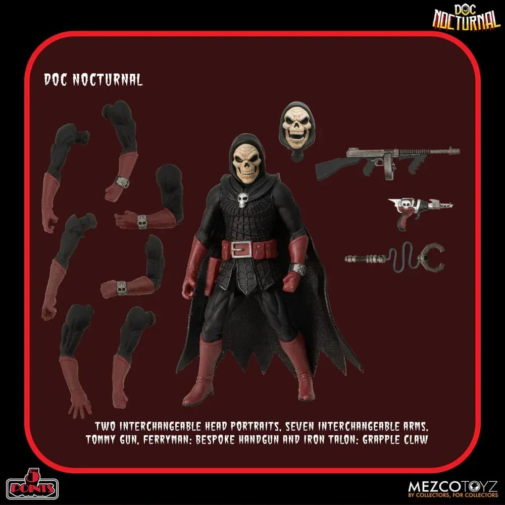 Doc Nocturnal 5 Points Action Figurr Nocturnal Tower Playset 9 cm Mezco Toys