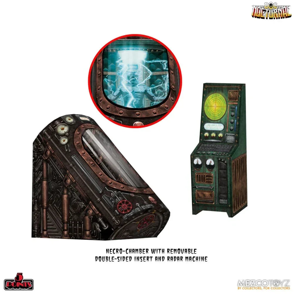 Doc Nocturnal 5 Points Action Figurr Nocturnal Tower Playset 9 cm Mezco Toys