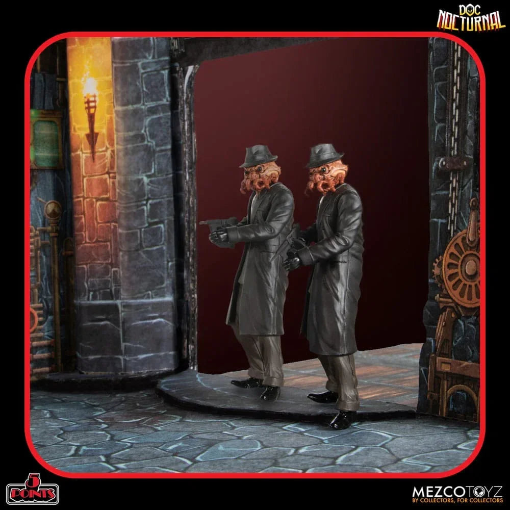 Doc Nocturnal 5 Points Action Figurr Nocturnal Tower Playset 9 cm Mezco Toys