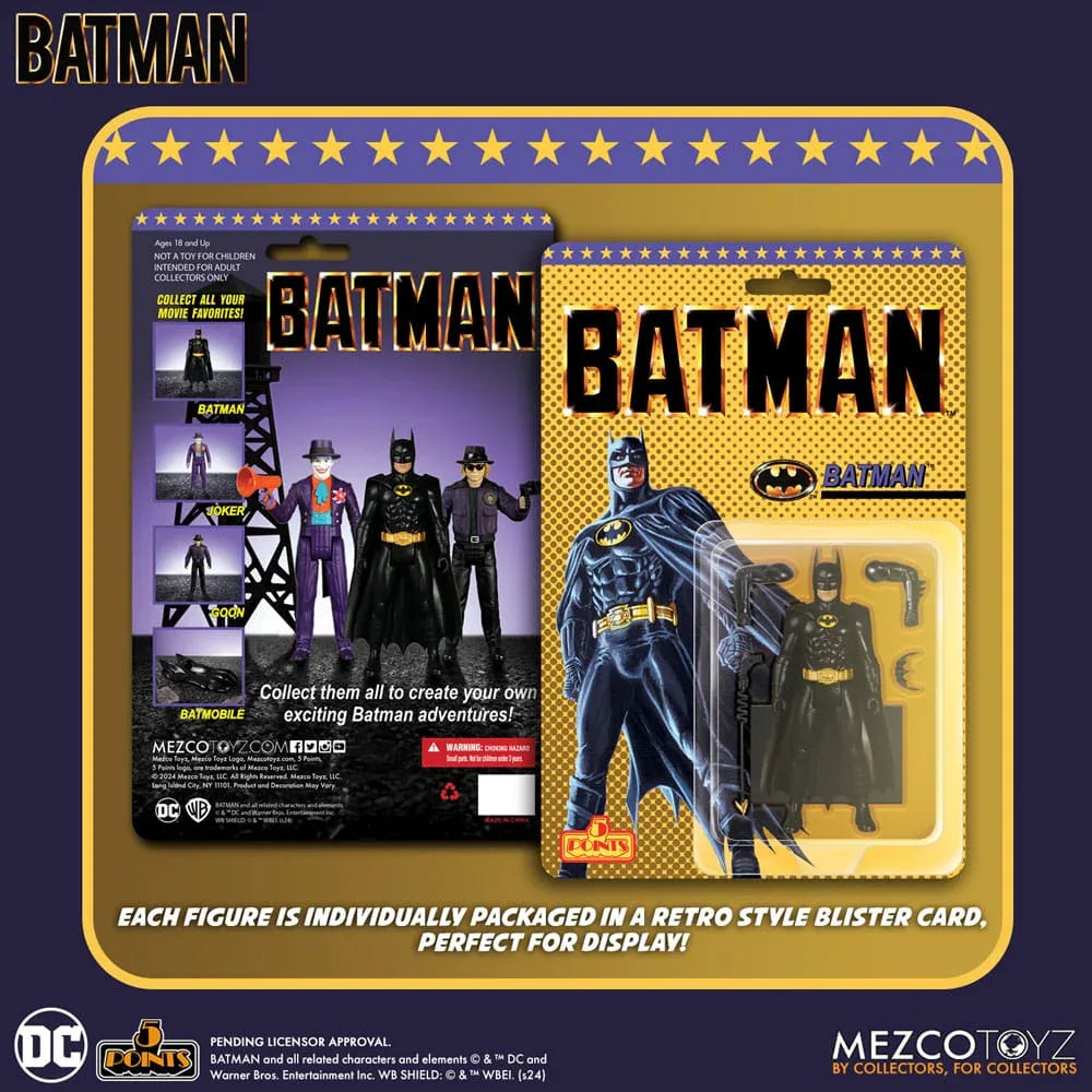 Batman (1989) 5 Points Action Figur 9 cm Assortiment (24) Mezco Toys