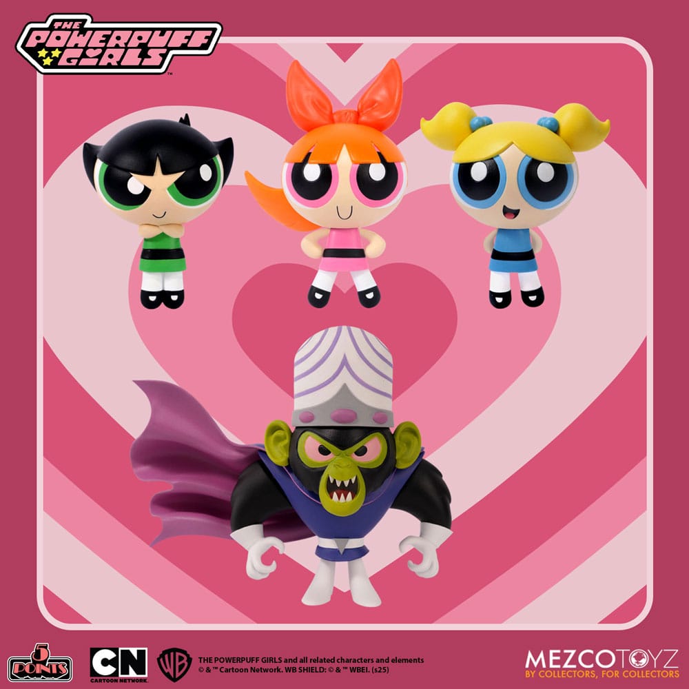 Powerpuff Girls Julsemester 5 Points Action Figurer 10 cm Assortiment (16) Mezco Toys