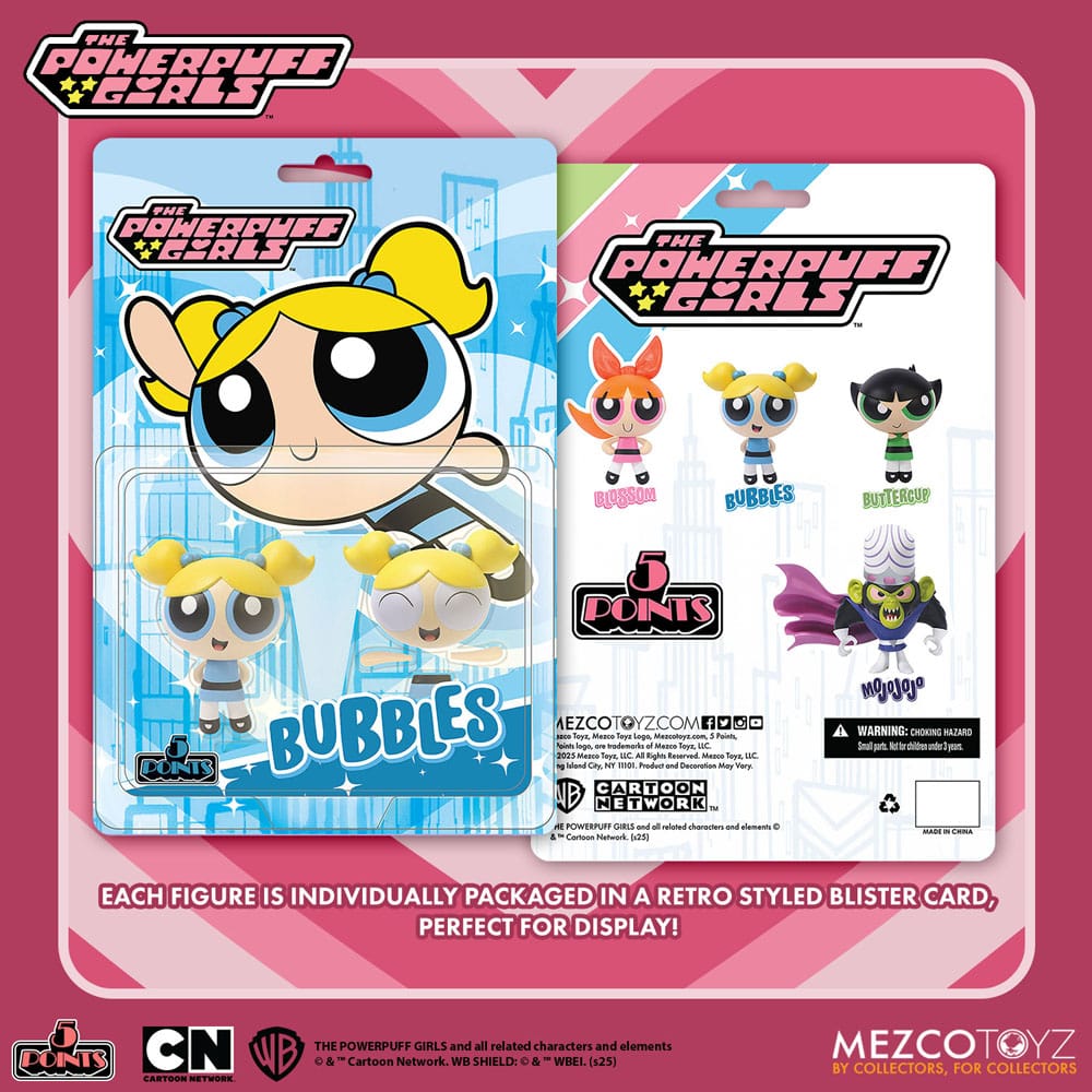 Powerpuff Girls Julsemester 5 Points Action Figurer 10 cm Assortiment (16) Mezco Toys