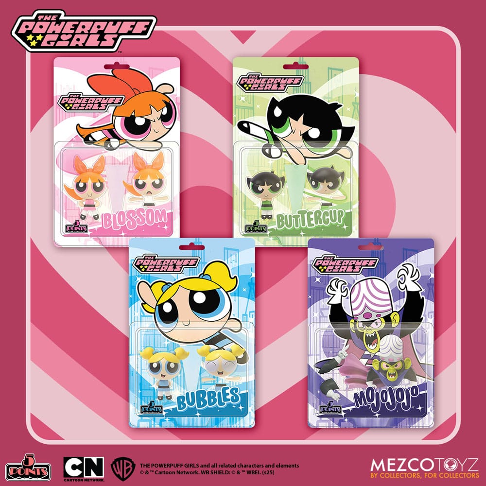 Powerpuff Girls Julsemester 5 Points Action Figurer 10 cm Assortiment (16) Mezco Toys